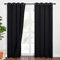PONY DANCE Black Blackout Curtains - Soundproof Curtains Living Room for Sliding Glass Door Window Treatment Privacy Protection for Office Study Meeting Room, 2 Panels, 52 x 84 Inch Drop