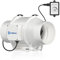 Hon&Guan 125mm EC Regelbarer Rohrventilator mit Drehzahlregler, 561m³/h Inliner Rohrlüfter für Growbox Growzelte Belüftung Wachstumszelte Hydroponik Keller Garage Küche