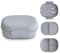 mushie Fiambrera Infantil Lunch Box | Divisor y compartimentos con tapas bloqueables | Con cubiertos tenedor y cuchara plástico sin BPA (Cloud)