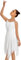 Mulnall Damen Modern Lyrisches Kleid Camisole Tanz Kostüm Ballett Asymmetrisch High-Low Mesh Rock Ärmellose Leotard Gymnastik Tanzbekleidung Latein Rumba Tango Kleid Ballsaal(UK23913-07-L)
