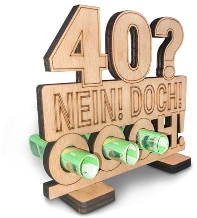 Freutopia Geldgeschenke Verpackung für Geburtstag, Jubiläum - originelle Verpackungen für Geldgeschenke, kreative Jubiläumsgeschenke, witzige Geschenkideen, Geschenk für Mann und Frau (40Louis)