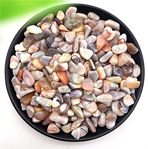 Crystal rough 50g Natural Pink Agate Quartz Crystal Stone Rock Gravel Suitable for Vase Aquarium Gardens and Fountains Gravel
