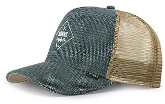 Djinns Cottoncheck Light Olive HFT Trucker Cap - One-Size