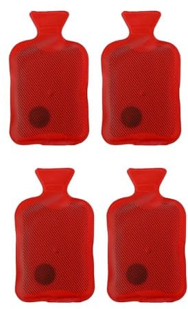 Taschenwärmer 4er Set - Wärmflasche - Winter Handwämer für die kalte Jahreszeit - Wichtel Nikolaus Weihnachten Geschenk