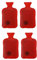 Taschenwärmer 4er Set - Wärmflasche - Winter Handwämer für die kalte Jahreszeit - Wichtel Nikolaus Weihnachten Geschenk