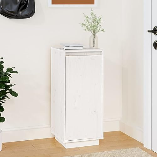 BaraSh Schuhschrank Weiß 35x35x80 cm Massivholz Kiefer Schuhschrank Schmal Hoch Folding Cabinet