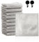 COACOM 10 paños de cocina para limpieza de cocina, con 2 ganchos, paños de cocina húmedos y secos, paños de cocina reutilizables de alambre plateado (plateado)