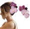 NATOSU 1 Stück große Blumen-Haarspangen, lila Orchidee, Haarklammer für Teenager und Frauen, hawaiianischer Sommer, Y2K, Glitzer-Schmetterlings-Clip, Kopfbedeckung, Haar-Accessoires