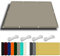 Rechteck Sonnensegel 8 x 9 m Wasserdicht Rechteckig Sonnensegel Quadrat Uv-Schutz-Polyestergewebe mit Seil Sonnenschutz für Garten Terrasse Und Balkon, Khaki