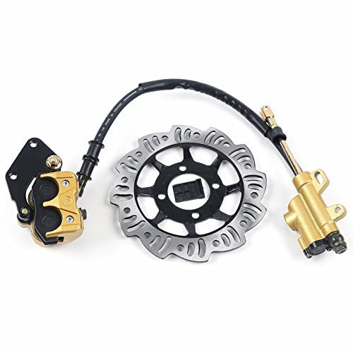 HOARLICN Motocross Dirt Bike, 4 Takt Hinten Hydraulik Bremsen Kit Bremsen Scheibe Kit 49-125cc Bremsen Kit Mini Pocketbike Hinten & Scheibe Neue Für Motocross-Mountainbike