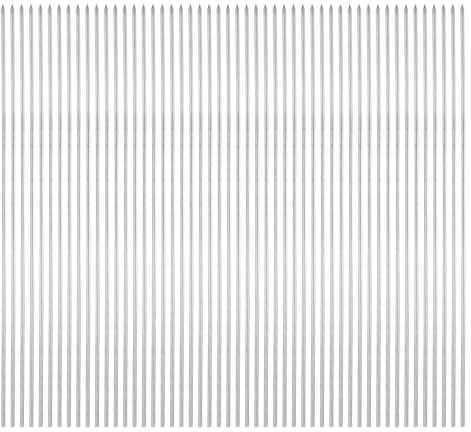 QUARKZMAN 50 Stück Schaschlikspieße Edelstahl 33cm x 3mm Edelstahl Runde Stäbe Wiederverwendbare BBQ-Grillspieße Outdoor-Grill Grillen Stick für Fleisch Garnelen Obst Gemüse