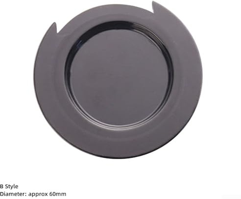Schalllochabdeckung für Akustikgitarre, Silikonmaterial, Pfeife, Staubschutz (schwarz, B-Stil, 60 mm)
