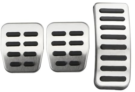 Auto Pedal Für VW Für Polo 6N 6N2 9N 9N3 6R 1996-2019 Fließheck Limousine Edelstahl Gas Bremsbelag Abdeckung AT MT Auto Pedale Auto Gaspedal(MT)