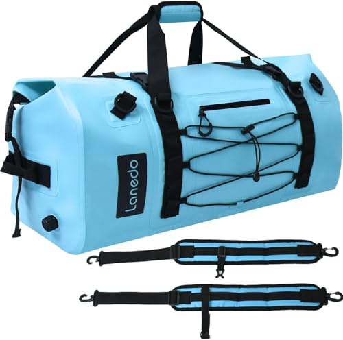 Lanedo 80L Dry Bag Large Waterproof Bag Roll-Top Heavy Duty Fishing Duffel Bag with Durable Straps & Handles for Kayaking Paddle boarding Boating Rafting Fishing Canoeing Camping