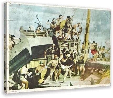 spgacr 1158 3 BEN-HUR Int'l Lobby Karten R1969 - Poster su tela Charlton Heston, decorazione per camera da letto, ufficio, stanza, regalo, 60 x 90 cm