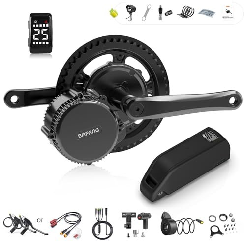 Bafang BBS02B 750W Mittelmotor G340 48V Mid Drive Elektroumbausatz mit 52V 20Ah Akku und DZ40 Mini Display 68-73mm Tretlager E-Bike Umbausatz für Mountainbike Rennrad
