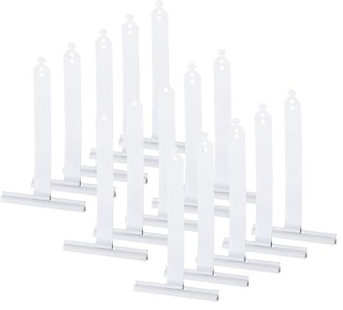 QUARKZMAN 20 muelles de suspensión para persiana, mini muelles para persiana, aluminio, recubierto de plástico, dos agujeros colgar láminas de persiana, motor de persiana perfiles