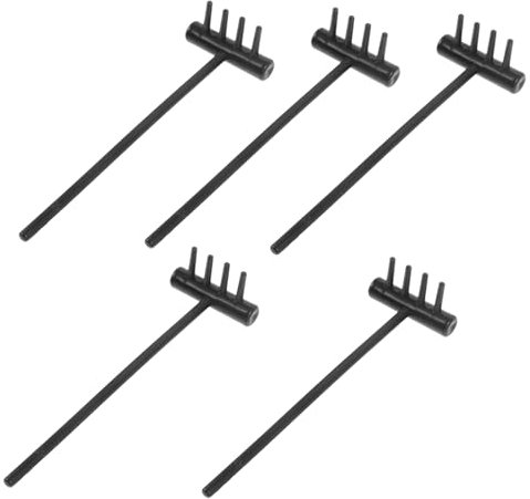 UPKOCH 5stücke Teiliges Set Miniatur Sandgarten Rechen Aus Kunststoff Leichte Handliche Werkzeuge Für Kreative Sandplatzgestaltungen Und Zen-Garten-Dekorationen Für Puppenhäuser Und