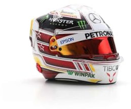Mercedes AMG Petronas F1 1/5 Scale Mini Racing Helm Lewis Hamilton 2018 Mexiko GP Weltmeisterschaft mit Displaybox
