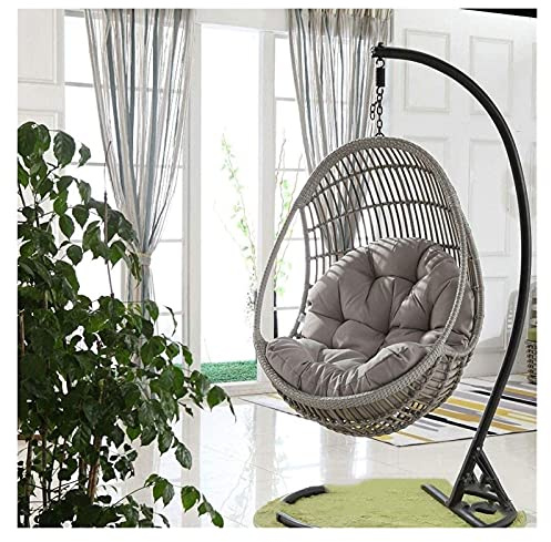 Graue Farbe Outdoor Gartenmöbel Schaukelstuhl Kissen Dicke Ei Hängematte Stuhl Pads für Nest Hängeschaukel Sitz