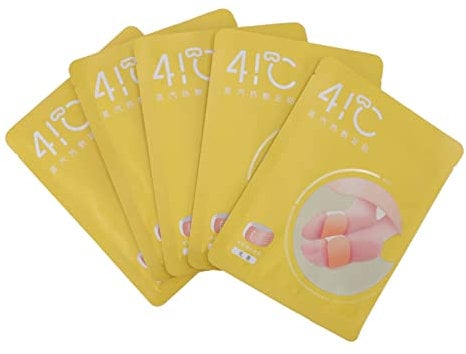 WPKD BLUEIY Rubber Hot Water Bottle with Soft Plush Cover, 2000ML Waist Warmer for Pain Relief, Includes 5PCS Foot Warmer Stickers, Non Woven Fabric Heating Patches for Winter