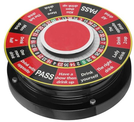 VINTORKY 1Stück Englischer Trinkspiel Plattenspieler für Ktv Partyunterhaltung Langlebiges Roulette Spiel Hochwertigem und Elektronik Vielseitig und Witzig für Trinkspiele