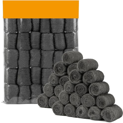Stahlwolle 0000 Gegen Mäuse Vertreiben - MAQIHAN 30 Stück Metal Polish Stahlwolle Fein 0000 Gegen Ratten Steel Wool 0000 Eisenwolle Nagerschutz Bauschaum