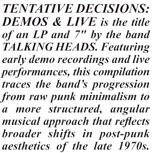 Tentative Decisions: Demos & Live (BF25 EX)