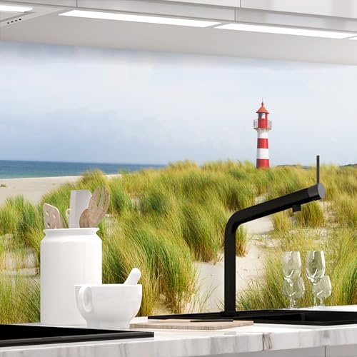 STICKERPROFIS Küchenrückwand selbstklebend NORDSEE (Pro) 60 x 400cm | Spritzschutz & Fliesenspiegel · rückstandslos ablösbar · hitzebeständig, abwaschbar · ohne Bohren · 0,5mm, Matt Optik