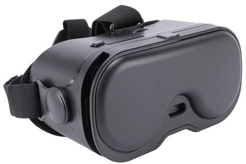 Topiky VR Headset, 120° FOV Adjustable Anti Blue Light 3D Glasses for IOS Android Pixel Phones 5 to 7 Inch, with Bluetooth Controller for VR Gaming Video Watching (White)