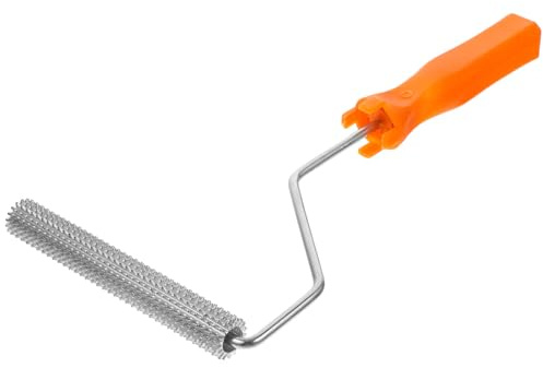Housoutil Entschäumungsbürste aus Aluminium mit Langlebigem Leicht zu Haltendem Griff für Estrich und Epoxidbodenfarbe zum Streichen und Glätten Zufällige Zufällige Farbe Zufälliger Stil