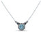 mantraroma Kette 925 Silber Edelstein Collier Silber Damen Sterling Silber Halskette Geschenk (MCO-010)