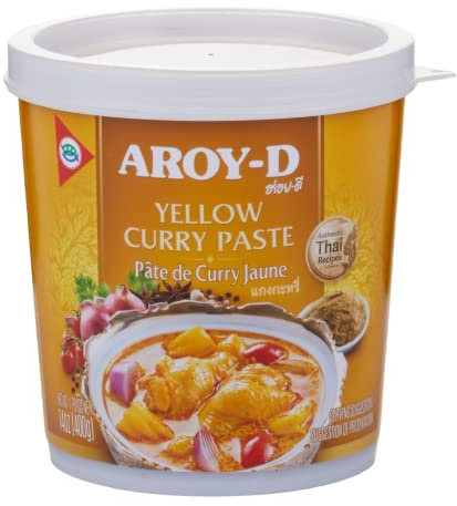 Aroy-D- Pâte de curry jaune thaïlandaise - Pour une touche orientale à votre nourriture