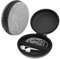 EAZY CASE Universal Tasche für In-Ear Kopfhörer mit Netzfach - Hardcase Aufbewahrungsbox, Schutztasche mit umlaufenden Reißverschluss, extra klein, rund, Hellgrau