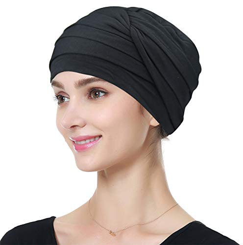Alnorm Chemotherapie-Hüte Kopfbedeckungen für Chemopatienten Schwarz