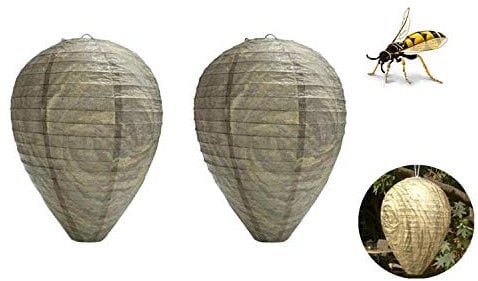 Youning Wespenabwehr Wespen Nest Anti Wespen Laternen Wespen Schutz Wespen Wasp Nest Decoy Wasserdichtes Hängen Fake Wasp Nest Biene, Wasp & Hornet Control für Haus und Garten im Freien