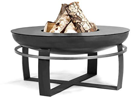 KORONO ® Brasero avec anneau de support et plaque de cuisson, bol et plaque de cuisson Ø 80 cm