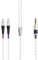 HansnBy Cavo HiFi con connettore simmetrico da 4,4 mm, compatibile con cuffie Sennheiser HD800, HD800S e HD820, compatibile con Sony WM1A, NW-WM1Z 2 m