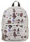 Harry Potter Wizarding World Magic Mini Geldbörse Rucksack mit Hogwarts-Allover-Icon-Print, 26,7 cm, verstellbare Träger, Kunstleder, Cream, Modern