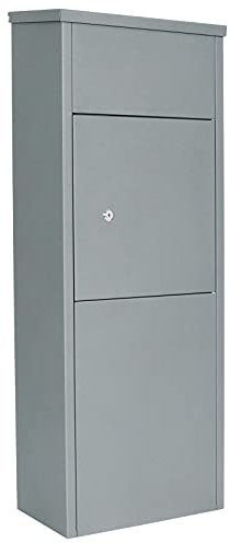 Profirst Mail PM 1100 Stand Paketbriefkasten Stahlblech Zylinderschloss 2 Schlüssel Rückholsperre Postkasten inklusive Montagematerial