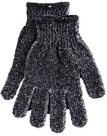Urbana Spa Prive Peeling-Handschuhe für Herren, Bambuskohle-Kollektion,