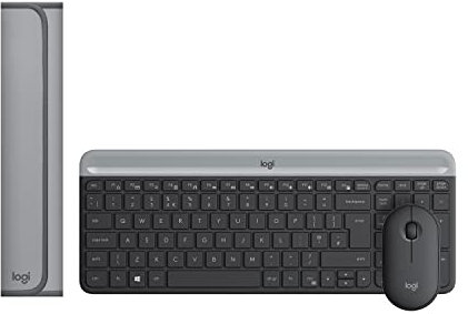 Logitech Desk Mat - Studio Series, Multifunzione + MK470 Kit Mouse e Tastiera Wireless per Windows