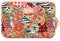 BSLVWG 10-15 pollici, serie foresta, impermeabile, in tela, per computer portatile da 13.3 pollici, compatibile con MacBook Air 13, custodia iPad 12.9 (15.6 pollici, grande fiore rosso)