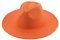 QBQZXAOSOWH Fedora Trilby Fedora-Hüte Für Damen, Herren, Breite Krempe, Feste Damenhüte, Bandgürtel, Klassische Formelle Kleidung, Khaki, Schwarze Hüte, 56-58 cm (Erwachsene), Orange