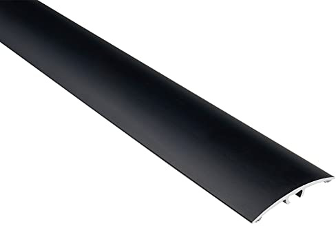 Effector Gewölbt Übergangsprofil Alu Silikon 93 cm 40x5 mm Schwarz | Flexible Abdichtung, Schwarze Optik, Robuste Ausführung