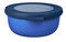 Mepal - Multi Bowl Cirqula Redondo - Recipientes para Alimentos con Tapa - Adecuado como Fiambrera Hermética para Frigorífico, Microondas y Congelador - Tapers para Comida - 350 ml - Vivid blue