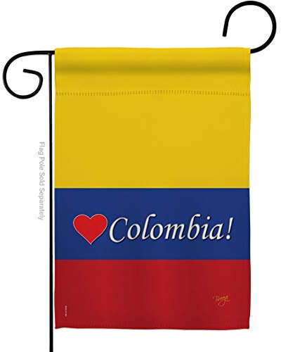 Bandera de jardín de Colombia Heritage 32 x 48 cm