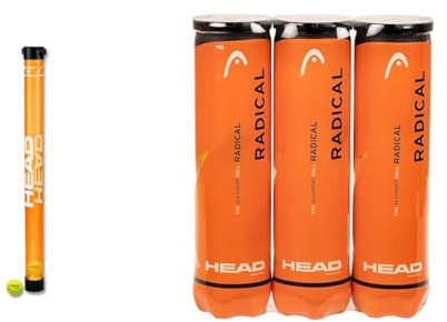 HEAD Ball Tube Schlauch für Bälle & Radical Tennisball (3 x 4 Stück) Amazon Exclusive