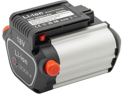 UURRPP Li-ion 18V 3000mAh 9839-20 Ersatzbatterie geeignet für Gardena Gartengeräte System Batterie Kompatibilität BLi-18 Ersatz 9840-20 9839-20