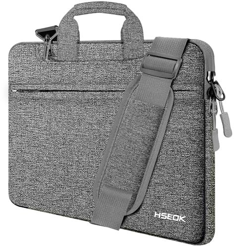 HSEOK 15 15.6 16 Zoll Laptoptasche Hülle, Griff Umhängetasche Wasserabweisend Schutzhülle Kompatibel mit MacBook Pro 16 M4 M3 M2 M1, Mac 15 14, XPS 15 und den Meisten 14-16 PC,D02G05